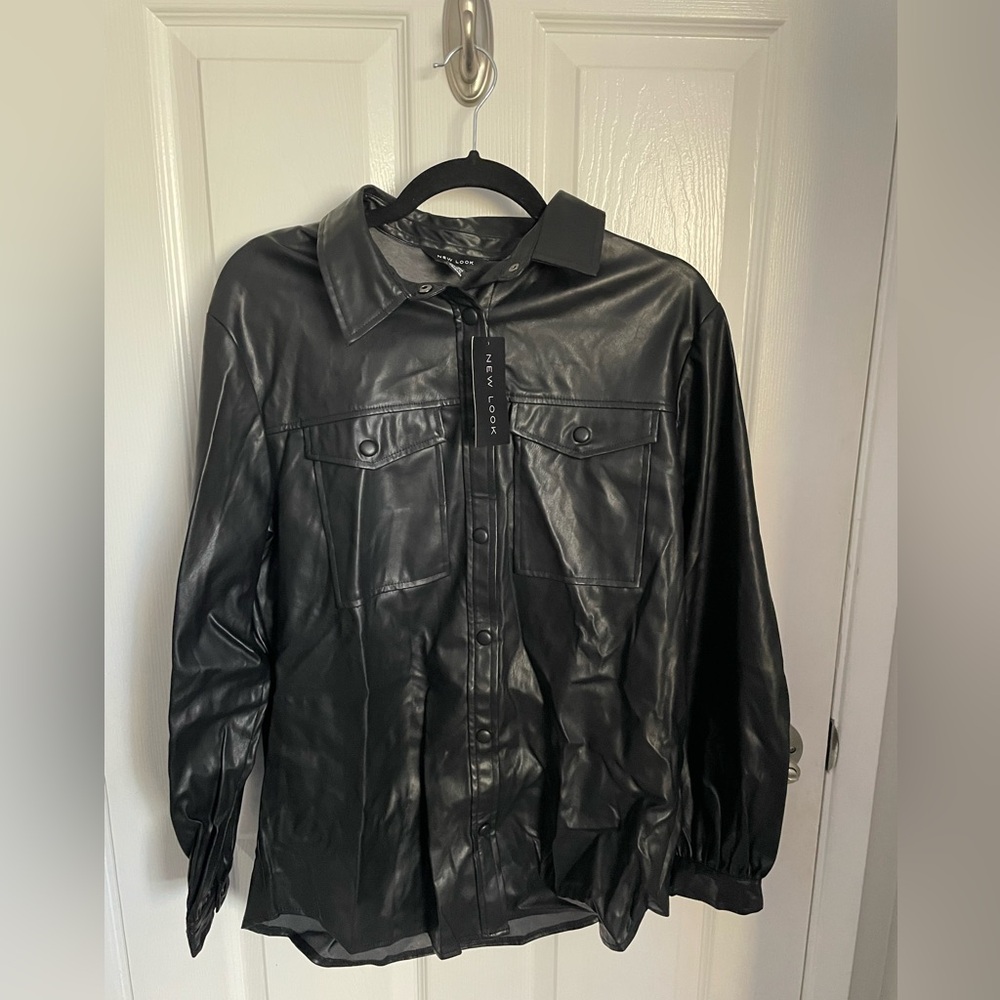 New Look Faux Leather Shacket